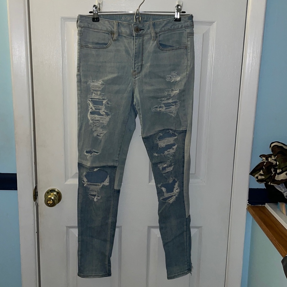 American Eagle Outfitters Two-Tone Jeans